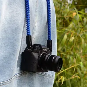 Alça de ombro para câmera DSLR, alça forte feita à mão para guarda-chuva trançada personalizada