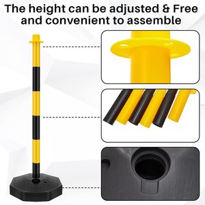 Factory Wholesale PE <b>Sand</b> Water Filled Post Safety Traffic Crowd Control Delineator Traffic Barrier - Product Image 5