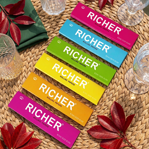 Papel de Liar Richer King Size Slim, Empaque Colorido, Logotipo Personalizado, Ecológico - Product Image 2