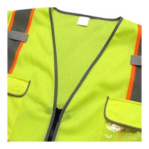 Chaleco de Seguridad Reflectante de Alta Calidad con Diseño Moderno 2024 para Hombre, Logotipo Personalizable, Fabricación Directa de Fábrica - Product Image 6