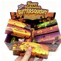 Best-seller transfrontalier Halloween – Bâton de lait réaliste en PU en forme de beurre, emballé individuellement, à rebond lent, anti-stress