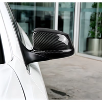 Coques de rétroviseurs en ABS à motif carbone noir brillant pour BMW Série 5 F10 F11 F18 520i 525i 530i 535i 2012-2016