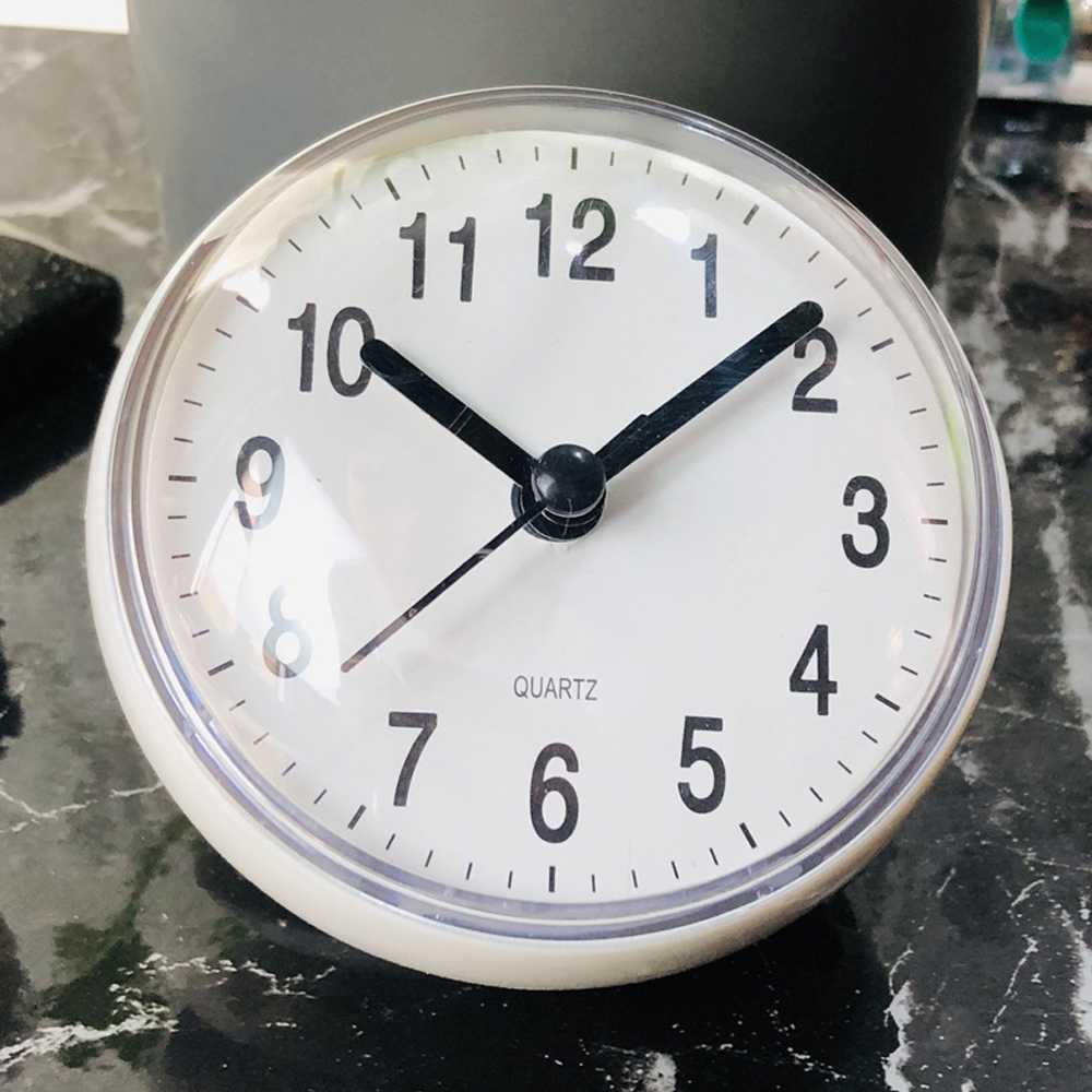 Horloge à ventouse (blanc, 7 cm)