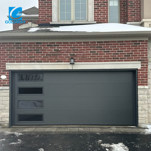 <span class=keywords><strong>Porte</strong></span> <span class=keywords><strong>de</strong></span> <span class=keywords><strong>garage</strong></span> <span class=keywords><strong>sectionnelle</strong></span> automatique, construction en <span class=keywords><strong>acier</strong></span> moderne, panneaux doublement isolés, quincaillerie durable, sûre, pratique, utilisation en extérieur - Product Image 5