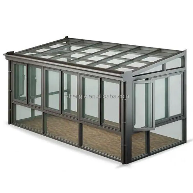 Giardino di vetro casa di vetro invernale casa solarium staccabile ville giardini e case di vetro