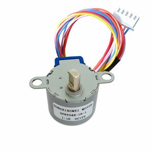 มอเตอร์สเต็ปเปอร์ Dongxingwei 28BYG48-16-1 อัตราทด 1:16 DC12V มอเตอร์ไฟฟ้าขนาดเล็กสำหรับเครื่องฟอกอากาศและไฟเวที - Product Image 1