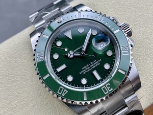 Reloj Mecánico Impermeable de Súper Calidad, 41 mm, CFactory, Acero 904L, Movimiento ETA 3135, 126-610 Verde, Reloj de Buceo Hulk de Cerámica - Product Image 3