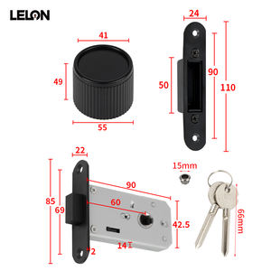 Минималистский Невидимый дверной замок, односторонняя цилиндрическая ручка, БЕСКЛЮЧЕВОЙ магнитный замок - Product Image 4