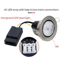 Spot LED encastré SMD, downlights de plafond, design dimmable, indice de protection IP65, angle de faisceau de 60 degrés, pour usage résidentiel, maison, bureau