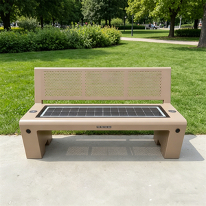Panca <span class=keywords><strong>da</strong></span> Parcheggio Intelligente con Ricarica Solare Wireless, Illuminazione LED e Riproduzione Bluetooth - Product Image 2