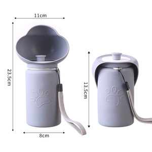Botella de agua portátil para perros, plegable, para exteriores, taza para beber para mascotas, taza de viaje colgante - Product Image 5