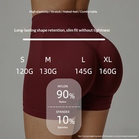 Shorts de Yoga de Alta Elasticidad, Sin Costuras, de Spandex y Nailon, Resistentes a las Arrugas, con Efecto Levanta Glúteos, para Mujer, Tallas Grandes, Leggings Moldeadores