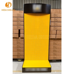 Hiện đại LED Ánh Sáng Công cụ phần cứng hiển thị đứng tầng thường vụ kim loại Pegboard <span class=keywords><strong>Rack</strong></span> cho các công cụ điện - Product Image 4