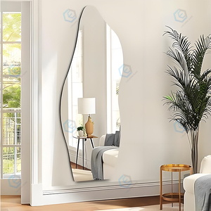 Irregular Shape Decorative Floor Standing <strong>Leaning</strong> and <strong>Wall</strong> Mounted Full Length Dressing <strong>Mirror</strong> - Product Image 3
