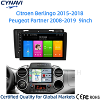 Citroën Berlingo 2015-2018 Peugeot Partner 2008-2019 GPS intégré Télécommande Stéréo Android Lecteur CD MP3 USB 1 an