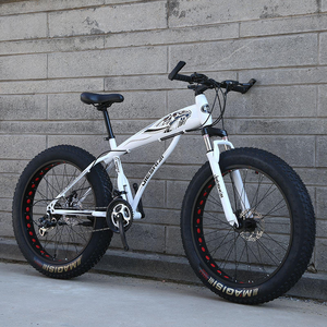 Vélo VTT Tout-Terrain Adulte à Grandes Roues Épaisses et Pneus Larges, Vélo <span class=keywords><strong>des</strong></span> Neiges Amortisseur à Vitesses Variables - Product Image 6