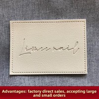Étiquette de jean en cuir PU véritable pour la ceinture arrière, accessoires vestimentaires, pièces DIY, conception personnalisée, délai d'échantillon de 7 jours, fabriqué en Chine