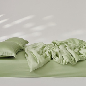 Factory Plant Fiber 100% natürliche Bettwäsche Set Bunte Bettdecke Bettwäsche Bett bezug 4 Stück Lyocell Hochzeit Home Bett Set - Product Image 4