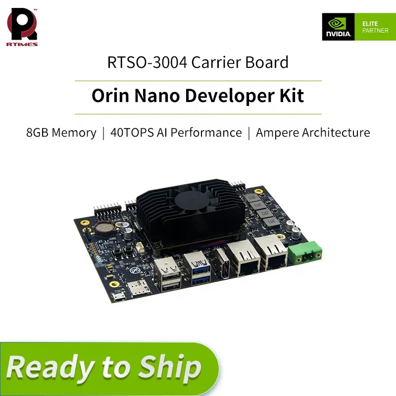 Realtimes Nvidia Jetson Orin Nano Kit pengembang RTS-OrinNano-DK02 dengan Jetson Orin Nano 4GB modul dan papan Nano Orin asli