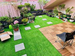 Césped Artificial para Exteriores, Césped Sintético, Alfombra Verde Realista, Revestimiento de Césped de Estilo Moderno - Product Image 2