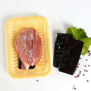 Tampon absorbant en polymère super absorbant pour plateau, tampon absorbant de sang en gros pour emballage de viande, 6000 pièces/carton, 140*70MM, 60ml/pièce, Blanc, Noir - Product Image 4