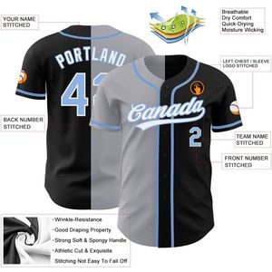 Maillots de baseball personnalisés à rayures dégradées uniformes d'équipe sportive cousus personnalisés pour adultes jeunes enfants ensemble de chemises - Product Image 1