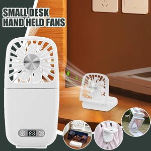New Product <b>Mirror</b> LED <b>Small</b> FAN Portable Wearable Fans Mini 3 in 1 Portable Fan Rechargeable for Make up Outdoor Easy Carry - Product Image 4