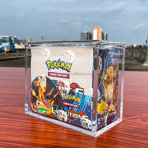 Ray Yi Gratis Monster Elite Trainer Doos Acryl Pokemon Etb Case Met Magneet Acryl Evolutions Display Case Voor Pokemon Booster doos