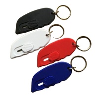 Couteau de poche rétractable portable multifonctionnel, coupe-boîte, ouvre-lettre, porte-clés
