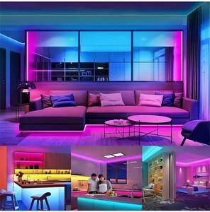 Bandes LED COB RGBIC haute densité 12V/24V IP20, guirlandes lumineuses découpables, dimmables, CRI 90 élevé, couleur de rêve, télécommande magique - Product Image 5