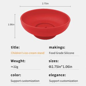 BPA-Free Eco-Friendly <b>Silicone</b> Ice Cream Cone Mold Summer Anti-Mess & Reusable Kids' Cone Holders Sustainable <b>Tool</b> - Product Image 2
