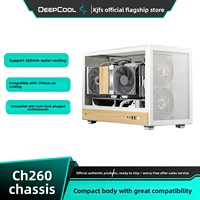 Boîtier compact Deepcool CH260 compatible avec les cartes mères MATX, prend en charge le branchement par l'arrière