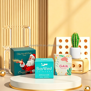 Boîte en papier personnalisée pour soins de la <span class=keywords><strong>peau</strong></span> avec estampage à chaud argenté, texture métallique personnalisée, style neutre, pour hommes et unisexe, emballage pour soins quotidiens de la <span class=keywords><strong>peau</strong></span> - Product Image 1