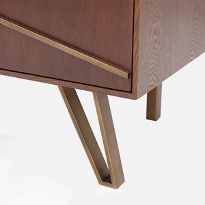 Mueble Buffet de Comedor, Mueble Auxiliar de Madera de Lujo para Sala de Estar, Moderno, Ajustable en Altura - Product Image 4