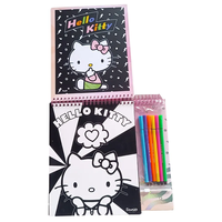 Carnet de croquis éducatif pour enfants Art et artisanat peinture dessin velours livre de coloriage Kit