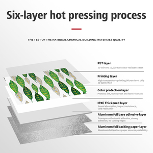 FONJUE PET Film Adhésif Mural Effet <span class=keywords><strong>Bois</strong></span> et Marbre, Rouleau Décoratif Étanche pour Revêtement Mural Intérieur, Panneau de Rénovation Auto-Adhésif - Product Image 3