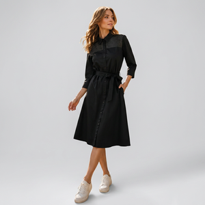 Vestido Midi Floral Elegante para Mujer, Verano, Lavable, Estampado, Informal, para Fiestas, Algodón Ecológico, para Vacaciones y Actividades al Aire Libre - Product Image 1