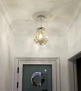Iluminación de celo, diseño de arte nórdico, mesita de noche, comedor, colgante, bola de cristal creativa, luz colgante para sala de estar - Product Image 4