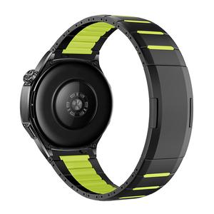 Bracelets de montre en silicone bicolores de haute qualité, étanches, avec fermoir papillon pour <span class=keywords><strong>Huawei</strong></span> Watch <span class=keywords><strong>4</strong></span> Pro 48 mm - Product Image 4