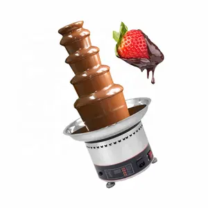 Sıcak ihracat 2.5kw 5 katmanlar düğün için çikolata çeşmesi ticari erime şelale kule makinesi