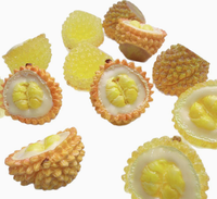 Matériaux pour la création de crèmes de fruits tridimensionnelles, crèmes de durian, fleurs pour épingles à cheveux et chaussures, pendentifs en résine pour diffusion en direct et objets de présentation