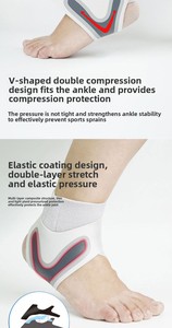 Supporto per Caviglia Unisex, Protezione Sportiva Anti-Entorsione per Basket, Calcio, Corsa con Chiusura a Strappo - Product Image 2