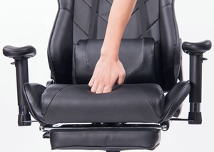 VANBOW <span class=keywords><strong>Ergo</strong></span> XL <span class=keywords><strong>Chaise</strong></span> de jeu robuste Capacité de 350lb <span class=keywords><strong>Chaise</strong></span> moderne à dossier haut et large en cuir synthétique pivotante pour adultes - Product Image 3