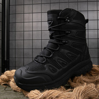 Bottes Mi-Montantes Marron Personnalisées Respirantes et Étanche en Cuir Anti-Perforation