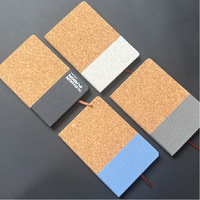Cahier A5 Offre Spéciale Design personnalisé Couverture en liège écologique Papier d'art à spirale de haute qualité-une belle option durable