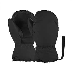Mitaines de ski isolées et imperméables pour l'hiver, noires, en polyester, unisexe, fermeture à enfiler, chaleur thermique pour les sports de neige et le snowboard - Product Image 1