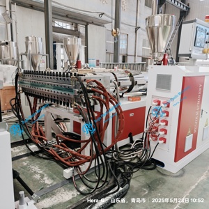 PVC WPC crosta pannello schiumogeno macchina per fare fogli motore SIEMENS doppia vite estrusione <span class=keywords><strong>linea</strong></span> di produzione automatica - Product Image 4