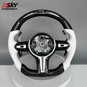 Volante Deportivo de Fibra de Carbono con LED para <span class=keywords><strong>BMW</strong></span> Serie F10 F30 F11 E90 E70 E87 E92 E60 F20 F21 F31 F32 F07 F12 M3 M6 E F M - Product Image 1