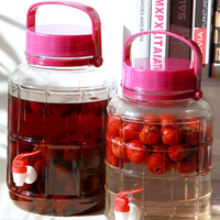1L 2L 3L 5L 8L 10L 12L Bocal en verre de grande capacité pour distributeurs de boissons au vin de fermentation avec robinet