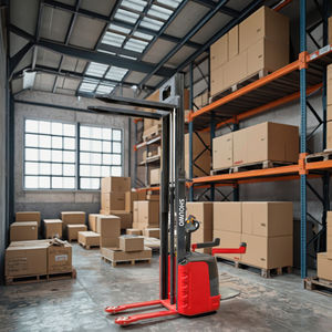 Empilhador Elétrico Completo 3 Metros 4 Metros <span class=keywords><strong>5</strong></span> Metros Caminhão De Paletes Alimentado Por Bateria De Lítio Chumbo-Ácido com Acionamento AC Alta Resistência - Product Image 4